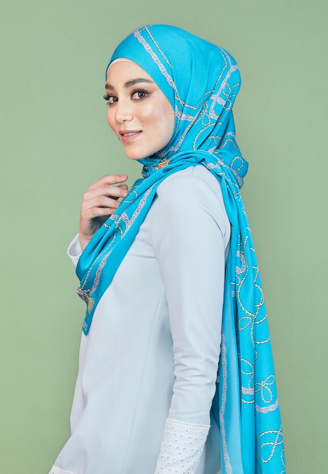 SHAWL TWIN TASSEL PTD 219
