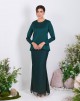 WANIDA BAJU KURUNG IN EMERALD GREEN