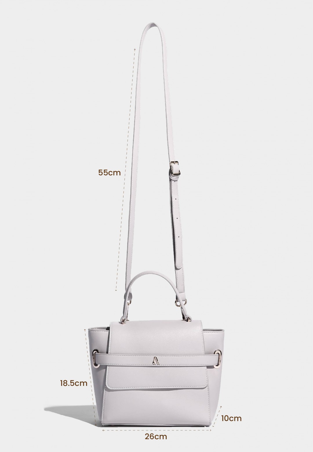 TRAPEEZE TOP HANDLE BAG