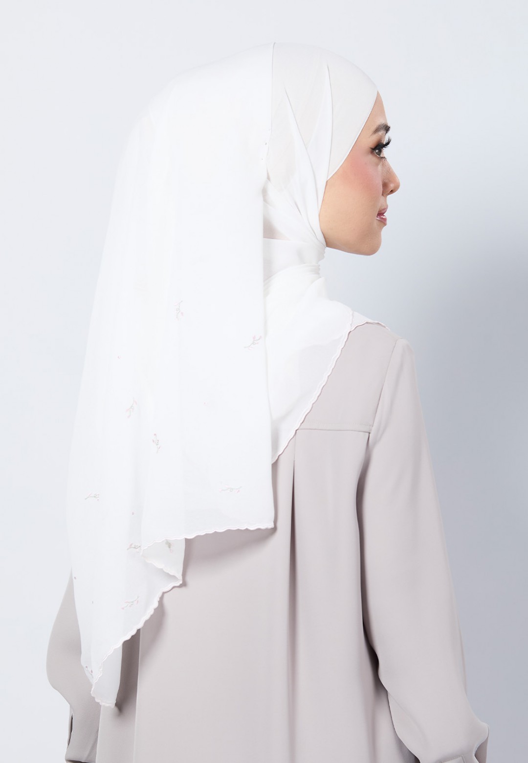 SHAWL ADORA PLAIN EMBROIDERY