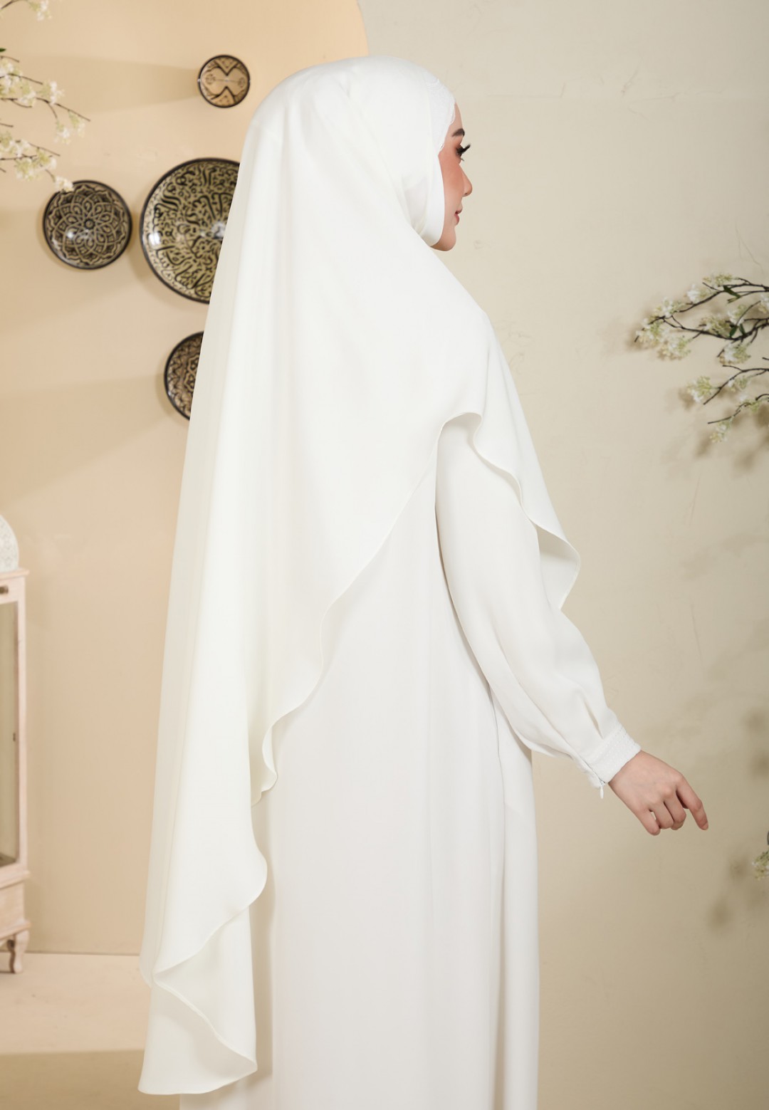 KHIMAR NAJIAH PLAIN LACE