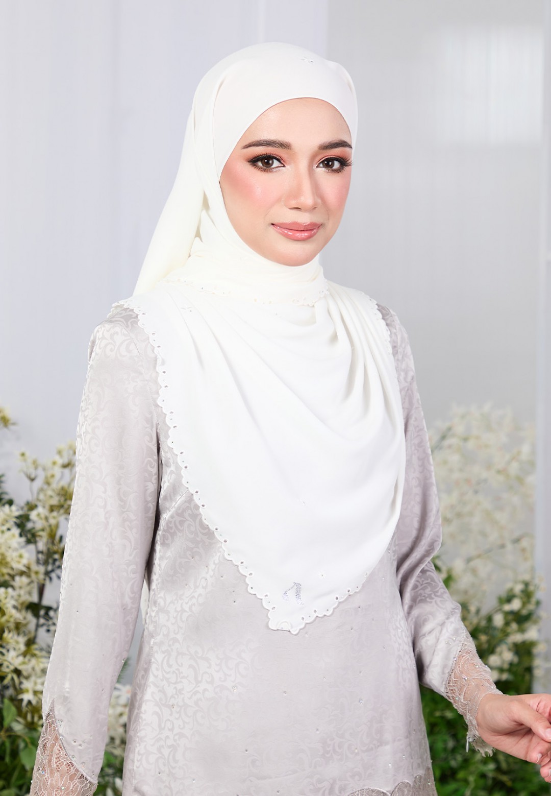 SHAWL ZARRA PLAIN EMBROIDERY