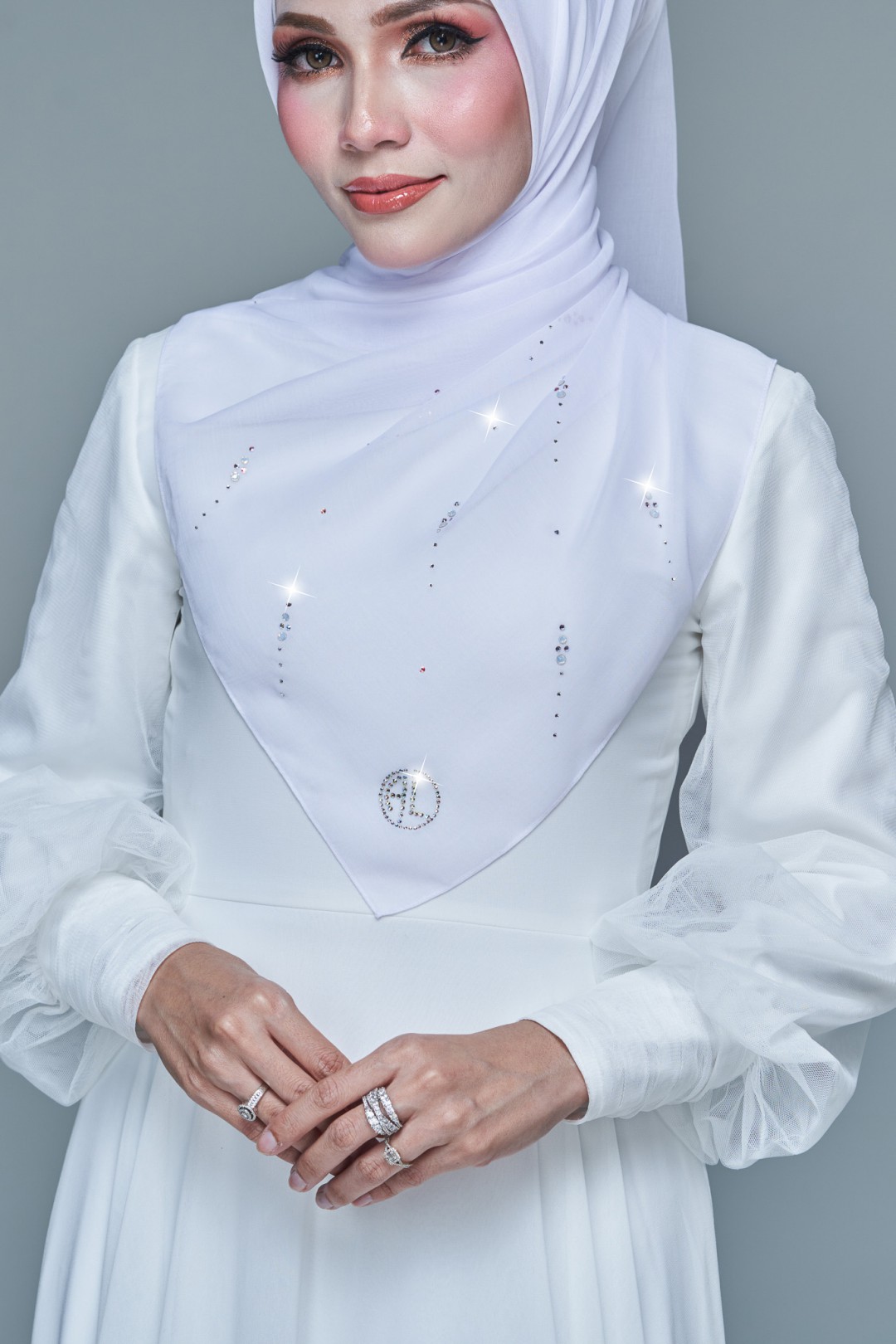 SQ MAIRA VOILE PLAIN DIAMOND