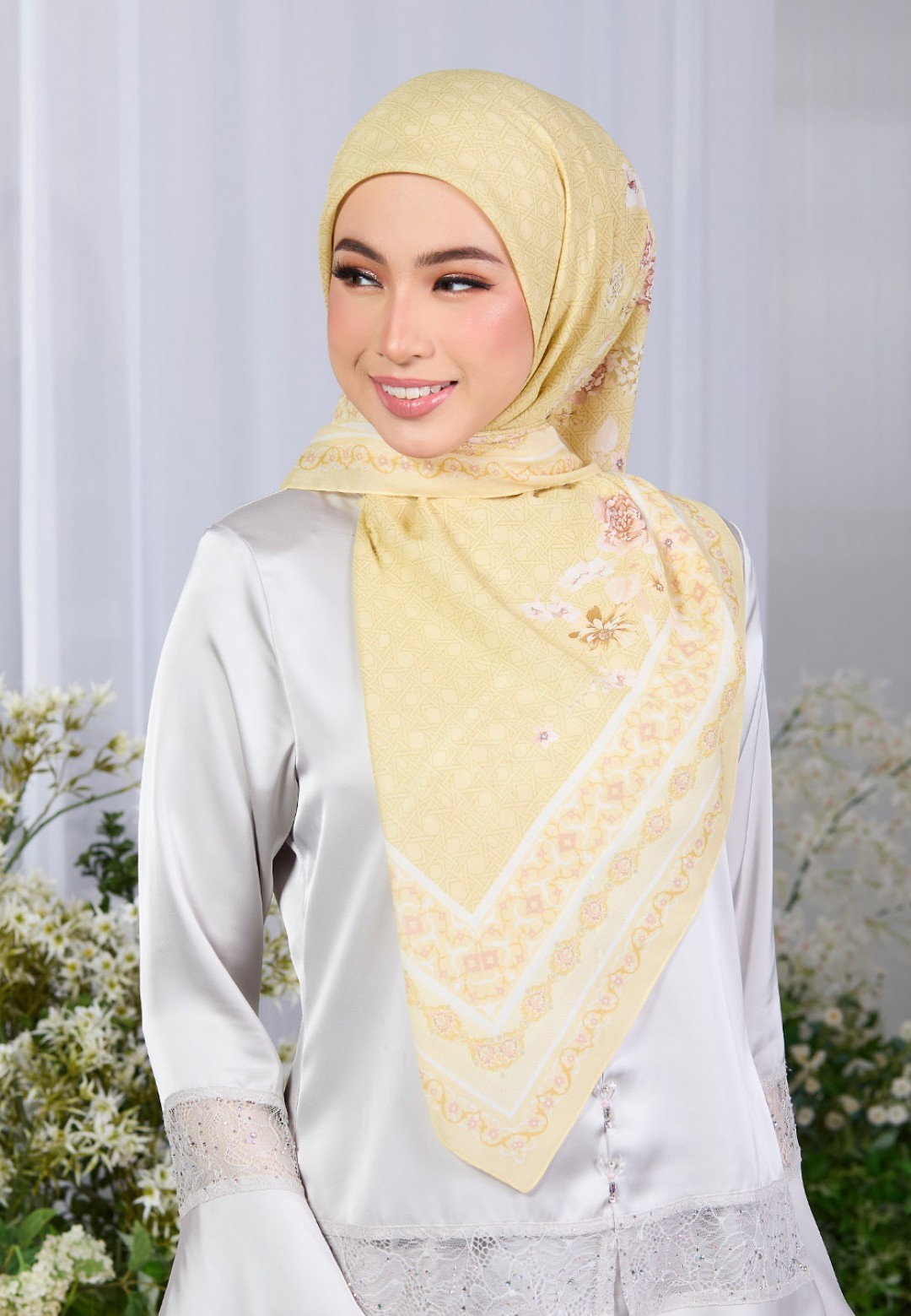 SQ LAVENDREAM VOILE PRINTED