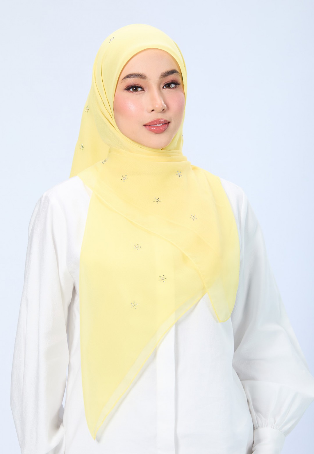 SQ FLORELLIS VOILE PLAIN DIAMOND
