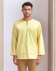 KURTA GHAZI IN YELLOW IRIS