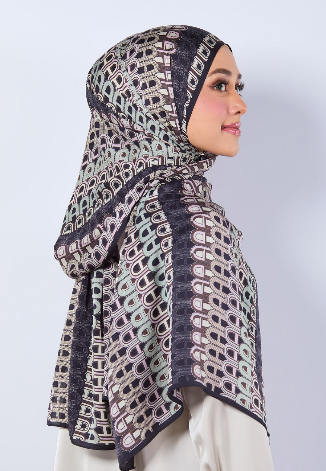 SHAWL A MONO PRINTED