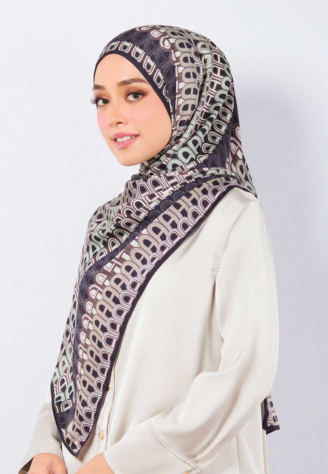 SHAWL A MONO PRINTED