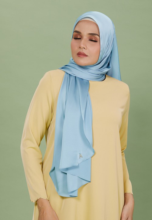 SHAWL SILKY SATIN PLAIN 129