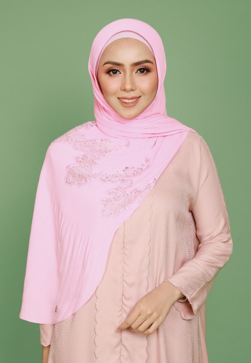 SHAWL PRETTY PLEATS LACE DIAMOND 298