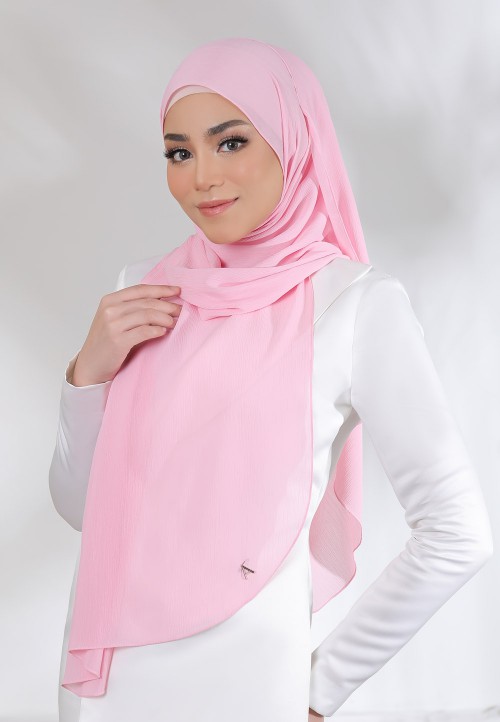 SHAWL CREASE CHIFFON PLAIN 79