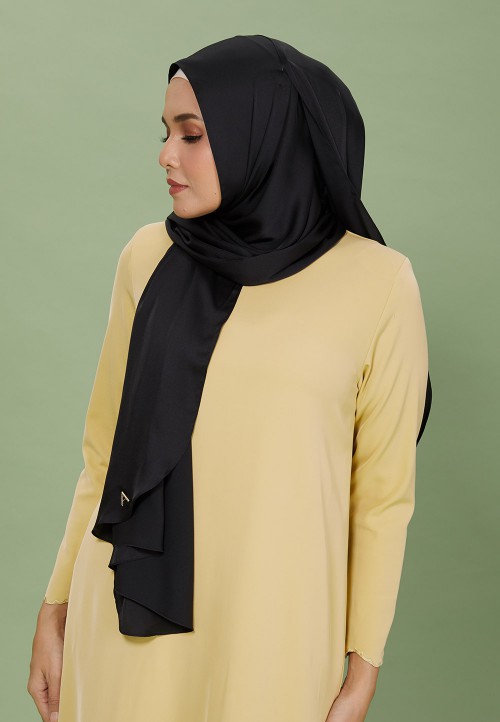 SHAWL SILKY SATIN PLAIN 129