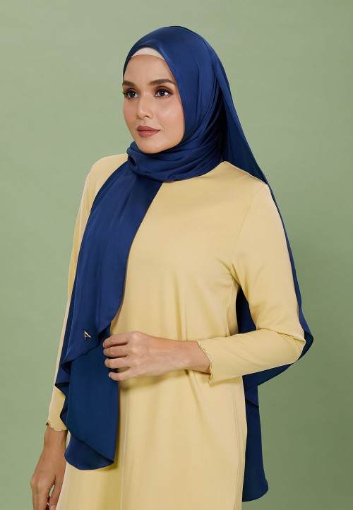 SHAWL SILKY SATIN PLAIN 129
