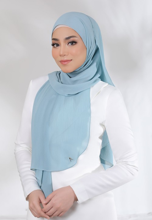 SHAWL CREASE CHIFFON PLAIN 79