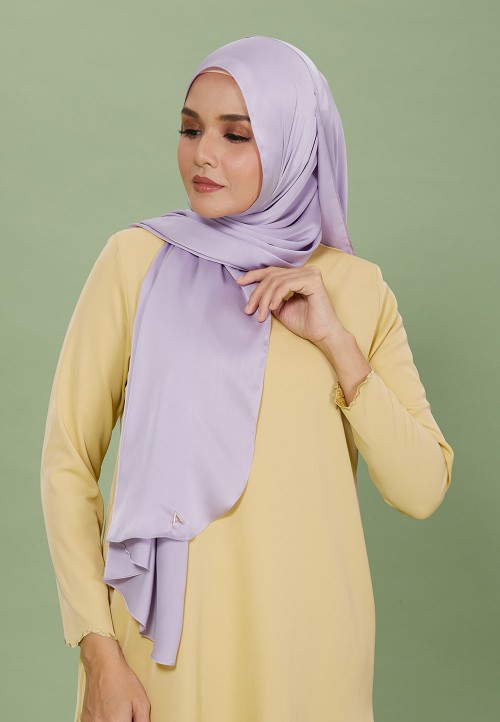 SHAWL SILKY SATIN PLAIN 129