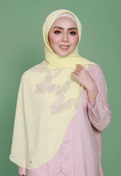 SHAWL PRETTY PLEATS LACE DIAMOND 298
