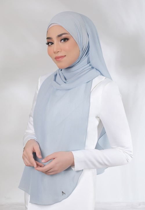 SHAWL CREASE CHIFFON PLAIN 79