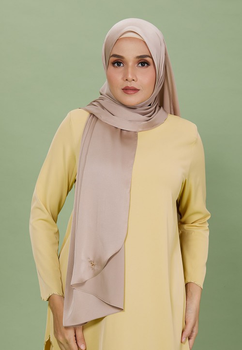 SHAWL SILKY SATIN PLAIN 129