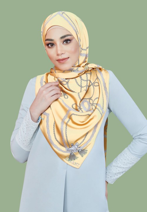 SHAWL TWIN TASSEL PTD 219