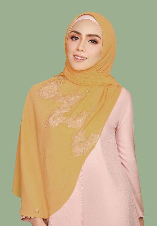 SHAWL PRETTY PLEATS LACE DIAMOND 298