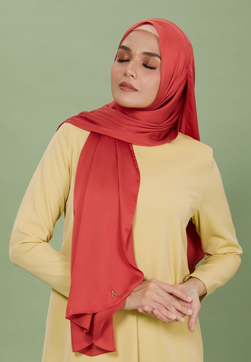 SHAWL SILKY SATIN PLAIN 129