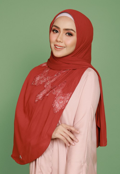 SHAWL PRETTY PLEATS LACE DIAMOND 298