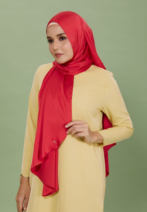 SHAWL SILKY SATIN PLAIN 129
