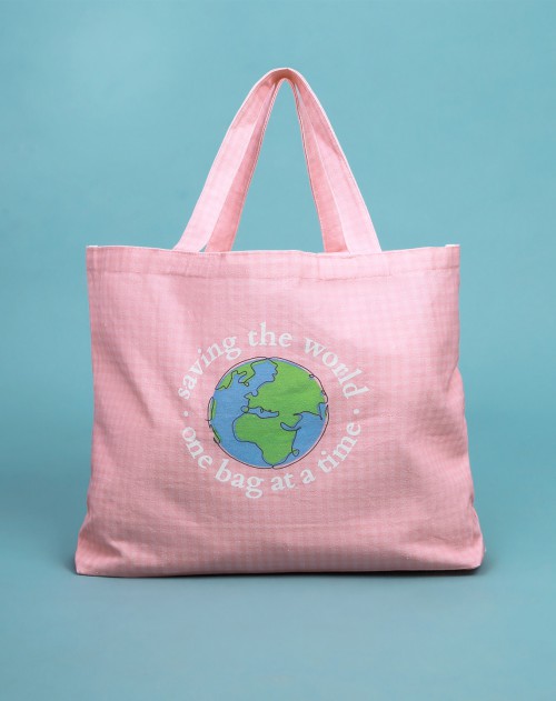 SAVING THE WORLD CANVAS BAG