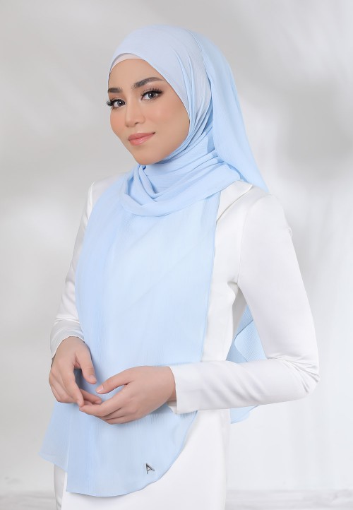 SHAWL CREASE CHIFFON PLAIN 79