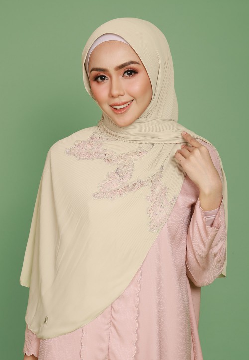 SHAWL PRETTY PLEATS LACE DIAMOND 298