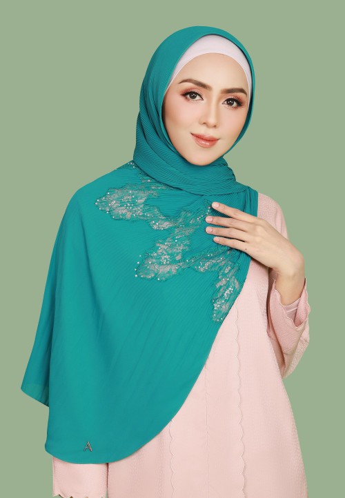 SHAWL PRETTY PLEATS LACE DIAMOND 298