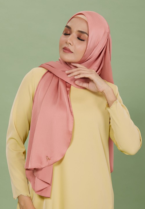 SHAWL SILKY SATIN PLAIN 129