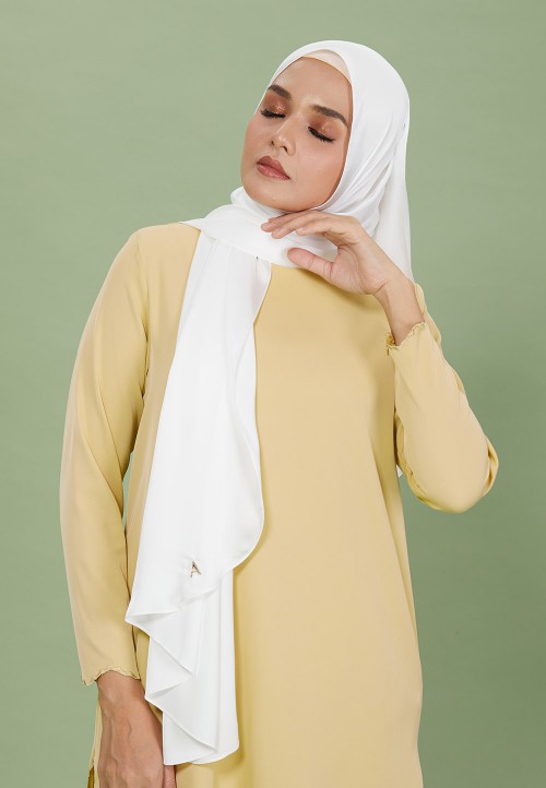 SHAWL SILKY SATIN PLAIN 129