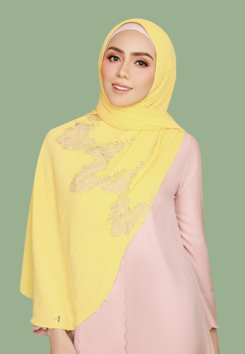 SHAWL PRETTY PLEATS LACE DIAMOND 298