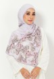 SHAWL FRANCISCA PRINTED IN THISTLE (DIAMOND)