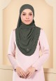 SHAWL DLUXE EMBROIDERY IN ARMY GREEN