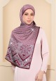 SHAWL ALIZE PRINTED IN MAROON