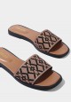 ICONIC MONO FLATS IN BROWN