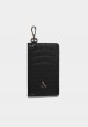 ICONIC MONO CARD HOLDER IN COAL