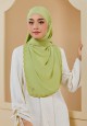 SHAWL EMBROIDERY DAHLIA IN LIME