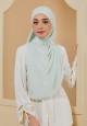 SHAWL EMBROIDERY DAHLIA IN MINT