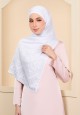 SHAWL ALIZE PRINTED IN WHITE