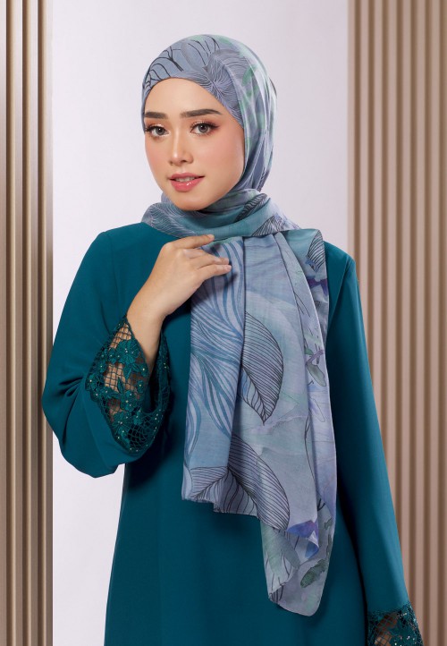 SHAWL RUBY VOILE PTD 119